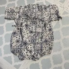 ペイズリー柄コットン甚平 80cm