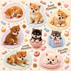 新柄‼️犬柄【320】限定パネル生地