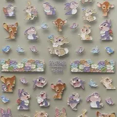 ネイルシール 5D3D立体 ミスバニー バンビ ディズニー キャラクター