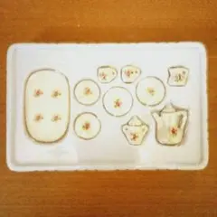 ミニチュアティーセット 花柄 陶器