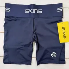 SKINS スキンズ コンプレッション ハーフタイツ Navy 海外Sのサムネイル