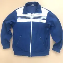 【希少サイズ7】80sデサント製 adidasトラックジャケット 西ドイツ 紺白