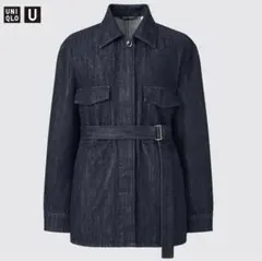 UNIQLO U ユニクロユー　デニムシャツジャケット　ネイビー