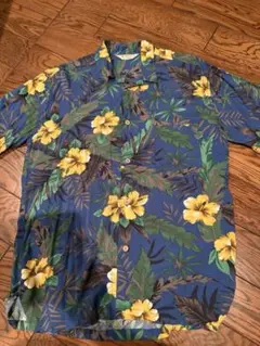 オリジナル アロハシャツ 半袖 青花柄