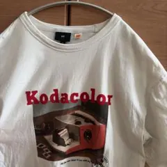 Kodacolor グラフィックTシャツ ホワイト　Kodak　H&M