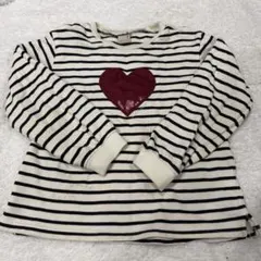 petit main ストライプ 長袖カットソー 120