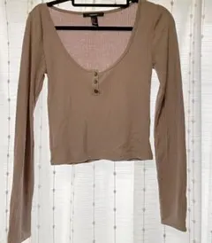 【美品】forever21 リブニットトップスのサムネイル