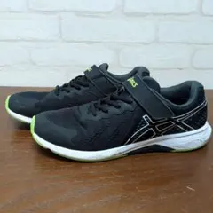 アシックス　スニーカー　24.5　黒　靴