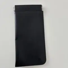 JINS ソフトメガネケース 黒 合成皮革