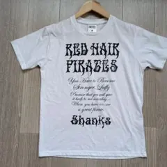 ワンピース 公式 赤髪海賊団 シャンクス 名言プリント Tシャツ 白 M 美品のサムネイル