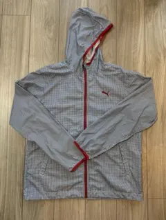 【格安正規品】PUMA スポーツパーカー Lサイズ チェック柄