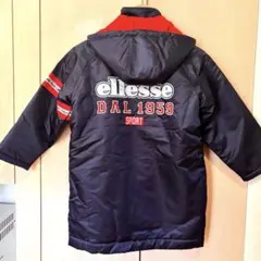 美品！希少品！ellesse ダウンコート ネイビー/レッド