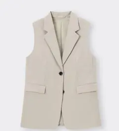 GU オーバーサイズテーラードベスト　30NATURAL