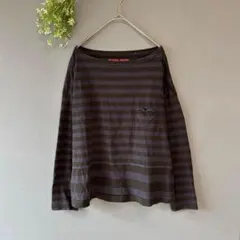 ミュベールワーク［S］上品カジュアル◎日本製◎ハートポケット◎ボーダー柄Tシャツのサムネイル