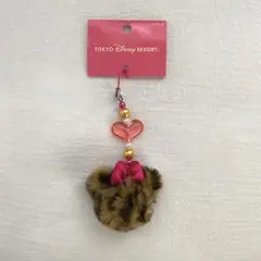 限定価格 東京ディズニーリゾート ミニー レオパード ストラップ 平成レトロ