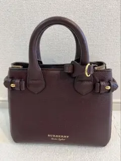 BURBERRY ハンドバッグ ダークブラウンのサムネイル
