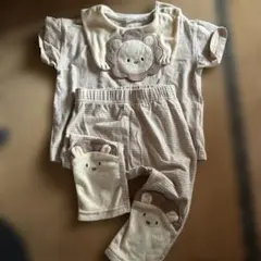 cottoli ライオン刺繍付きベビー服セット 90cm