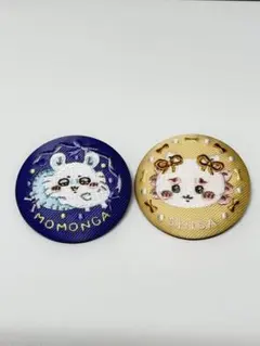 ちいかわ刺繍缶バッジ2　モモンガ　シーサー　2個セット