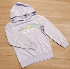 CONVERSE ALLSTAR 長袖　パーカー 140 パープル