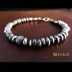 8mm】ナバホパール ブレスレット/シルバー925 ハンドメイド