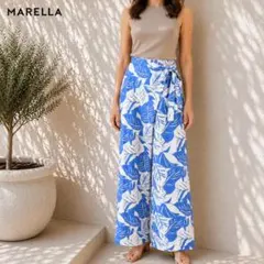 新品 マレーラ MARELLA 柄物パンツ L EPT1299 Lサイズ