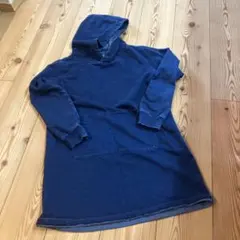 130 サイズ　ワンピース　美品　デニム風