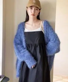 ラメシャギーカーディガンＬＳ　ローリーズファーム　LOWRYSFARM