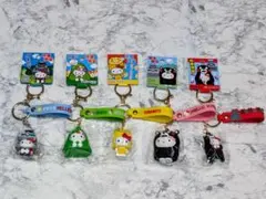 【定価6600円相当】熊本限定 キティ＆くまモン キーホルダー 5種セット