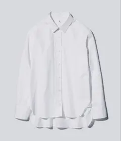 UNIQLO +J ‪☆スーピマコットン オーバーサイズシャツ ホワイト 長袖