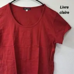 Livre claire 半袖 無地 トップス 赤 LL Tシャツ ロンTのサムネイル