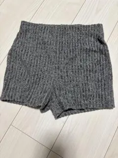 編み込みニットバイカーショーツ