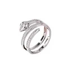 蛇の煌めきリング｜シルバーカラー