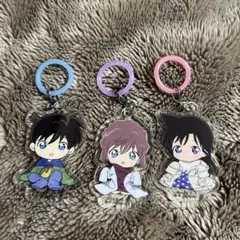 【３個セット】 コナン ふらっとめじるしアクセサリー ちぢませ隊