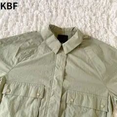 ケービーエフ KBF ブルゾン カーキ ナイロン100% ボリュームシルエット