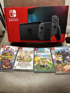 Nintendo Switch 本体 グレー リングフィット　マイク付き