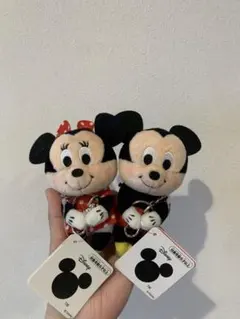 ミッキーマウス ミニーマウス ちょっこりさん ぬいぐるみセット