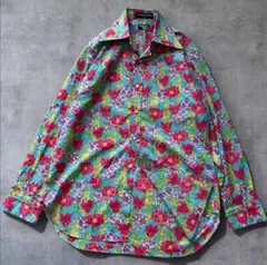 【極美品】希少 EVISU Wネーム 総柄ドレスシャツ カクテルカフス 貝ボタンのサムネイル