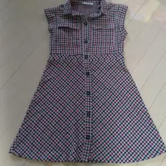 美品ザラキッズチェックワンピース164ZARA希少完売レア