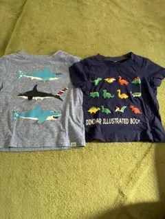 GAP サメ柄 Tシャツ 西松屋　恐竜柄　Tシャツ　2枚セット　サイズ　90