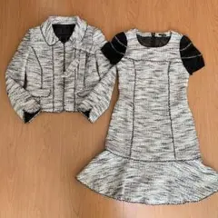 美品・TO BE CHIC ・ツイードセットアップ・スーツ・４点セット