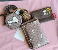 PANUTSスヌーピー ショルダー3連リング「新品タグ付」