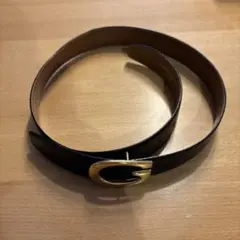 GUCCI ブラックレザーベルト