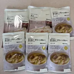無印良品　フライパンでつくるナン　辛くないグリーンカレーのセットのサムネイル