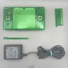 DS Lite 本体 クリアグリーンスケルトンカスタム 充電器付