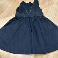 コムサイズム ワンピース 90 黒 ポルカドット 女の子