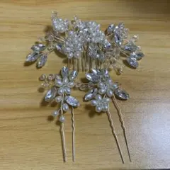 クリスタル・パール ヘッドドレス 3個セット