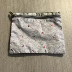 LeSportsac ハート柄ポーチ グレー