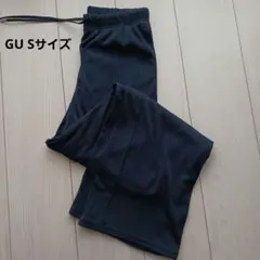 GU ブラック リブプルオンパンツ S