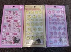 ボンボンドロップシール 3枚セット　マイメロ　キティちゃん　ポムポムプリン