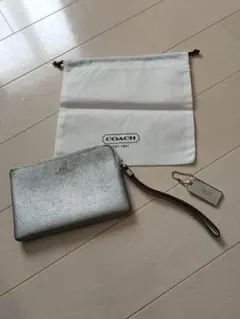 COACH　　メタルチャーム　フラグメントケース　ポーチ　保存袋付き　3点セット